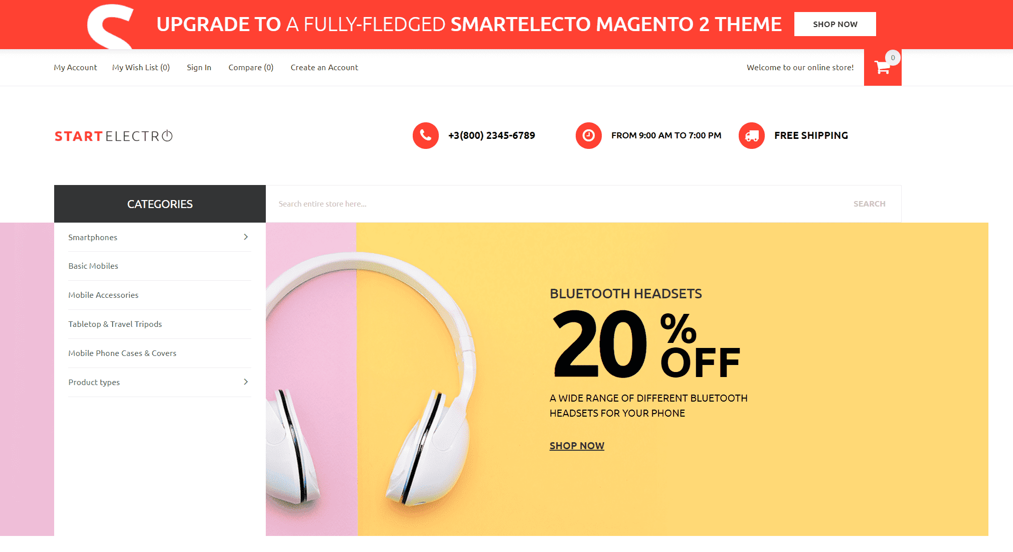 StartElectro theme for Magento 2 StartElectro theme for Magento