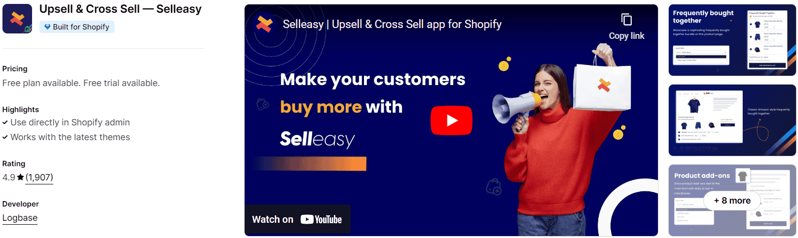 Upsell & Cross Sell — Selleasy - a Shopify Upsell App Upsell & Cross Sell — Selleasy - a Shopify Upsell App