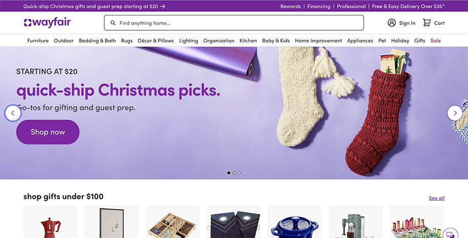 Best online platforms to Sell - Wayfair