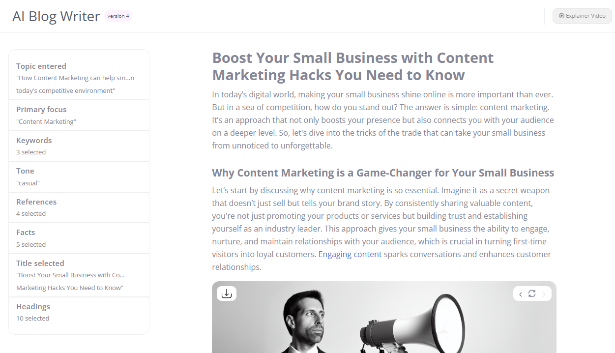 AI tools - ContentBot