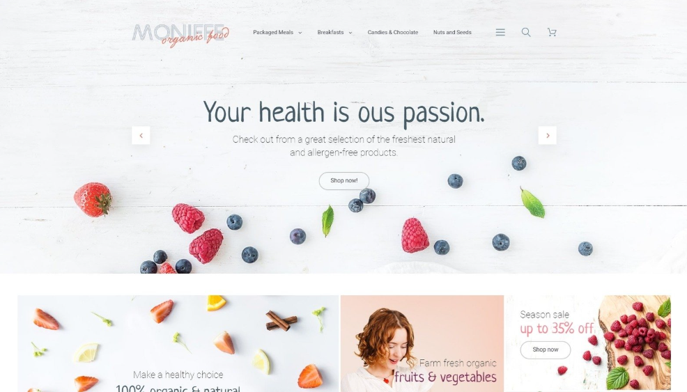 Online Food Store Magento Theme