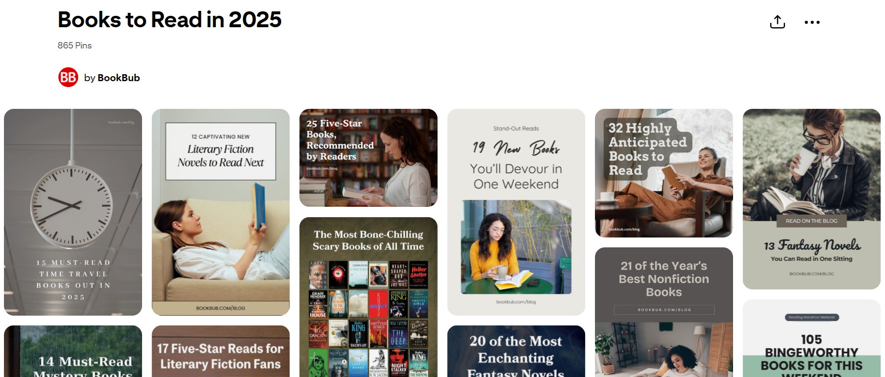 Books - a Pinterest board idea