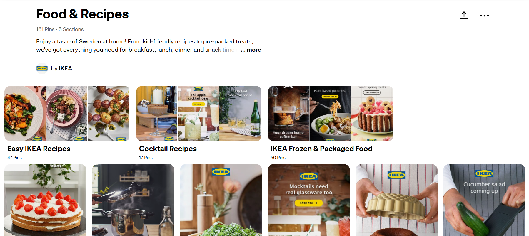 Recipies - a Pinterest board idea