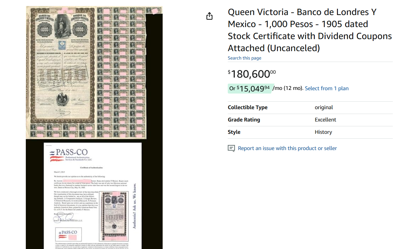 3. Queen Victoria Londres, Mexico Uncanceled Stamp