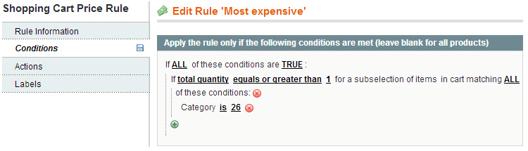 The Most Expensive rule Magento The Most Expensive rule