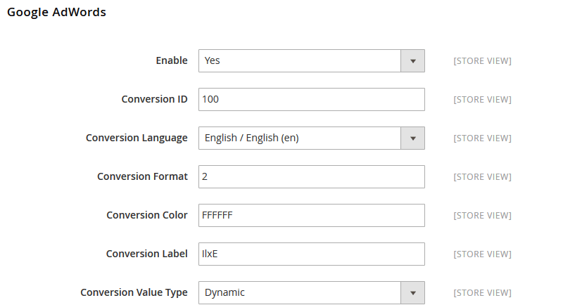 Magento 2 integration with Google AdWords