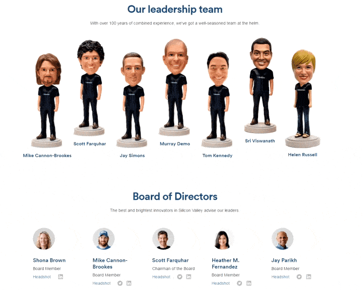 atlassian meet the team page example atlassian best staff pages