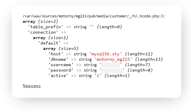 variant of js and image injection on magento