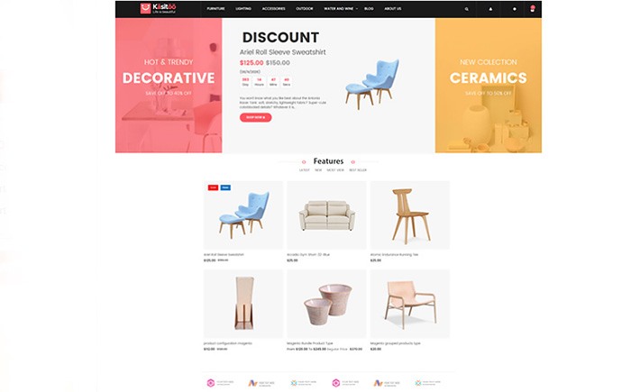 furniture store free magento 2 e-store design furniture store free magento e-store design
