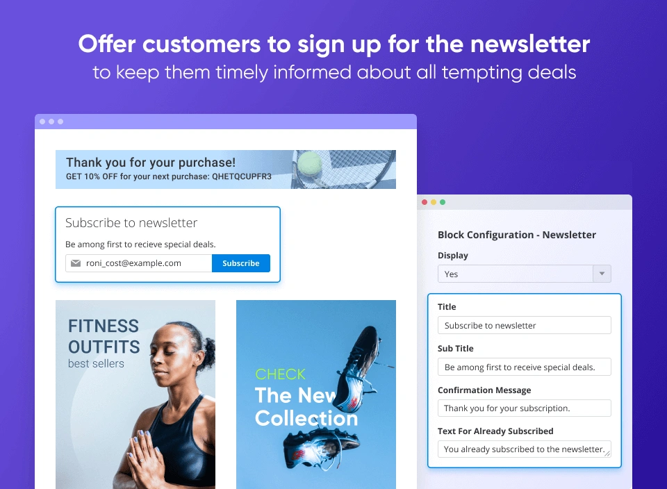 thank you for your order cta