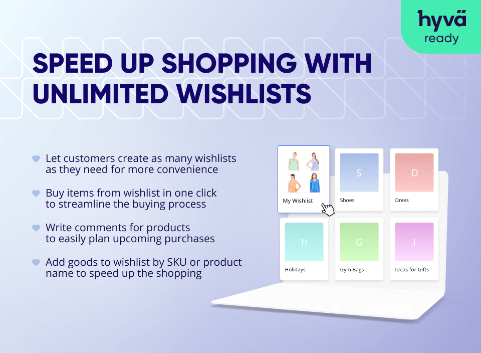 speed up shopping with multiple wishlists