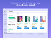 let customers instantly navigate the shop with a search