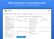 allow businesses to create subaccounts