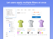 Let users apply multiple filters at once to get more precise results
