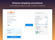 apply multiple coupon codes on the checkout