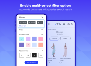 activate multi-select filter option to ensure maximally precise results 
