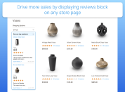 display reviews block on any store page