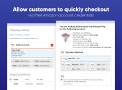 let buyers quickly check out using amazon credentials