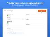 easily add any messenger widget to your store