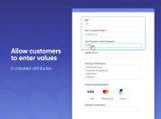provide customers with a convenient value entering