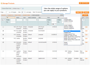 choose the action you want to apply to particular products