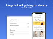 extend site navigation with custom landing pages