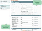 configure order notifications and frontend