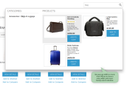 try a wider search window design with category results