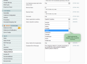 set up shipping rates for specific countries