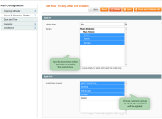 restrictions for customer groups and store views