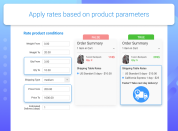 apply rates based on product conditions