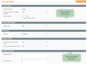 specify general extension settings