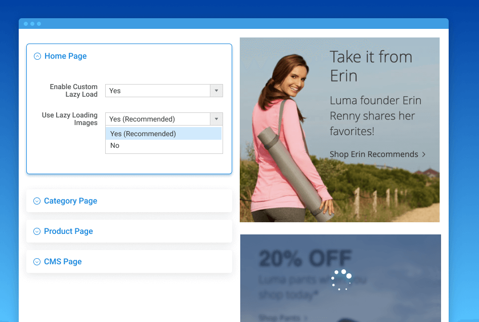 magento 2 lazy load page