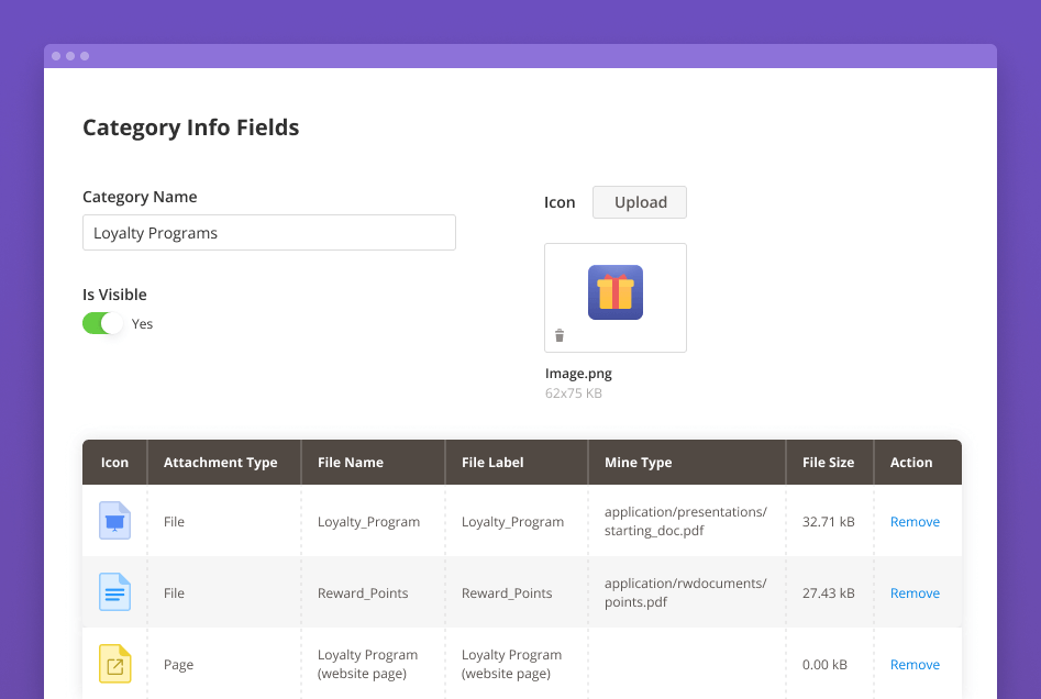 magento 2 attachment category